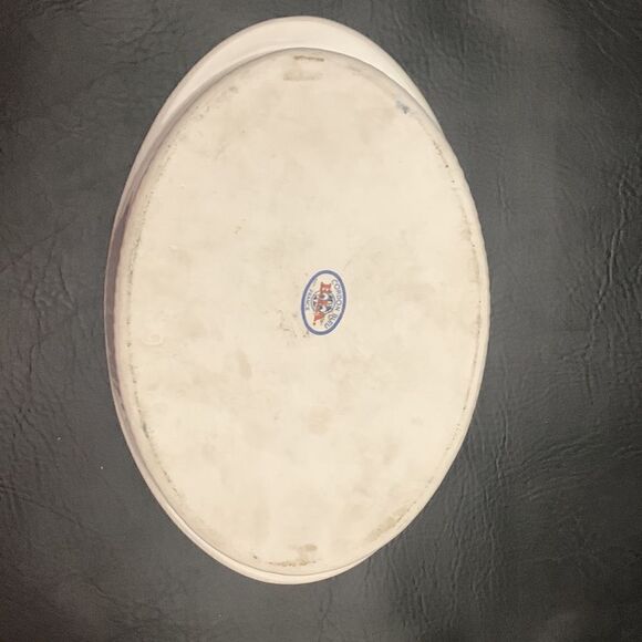 Cordon Bleu France BIA Oval Floral Ceramic Baking Serving Dish Pink Purple White - Picture 6 of 9